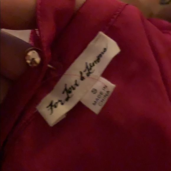 BNWT For love and lemons Sabina asymmetrical top S - Picture 4 of 5